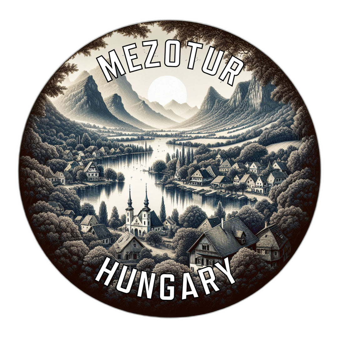 Mezotur Hungary Souvenir Die Cut Flat Magnet Image 1