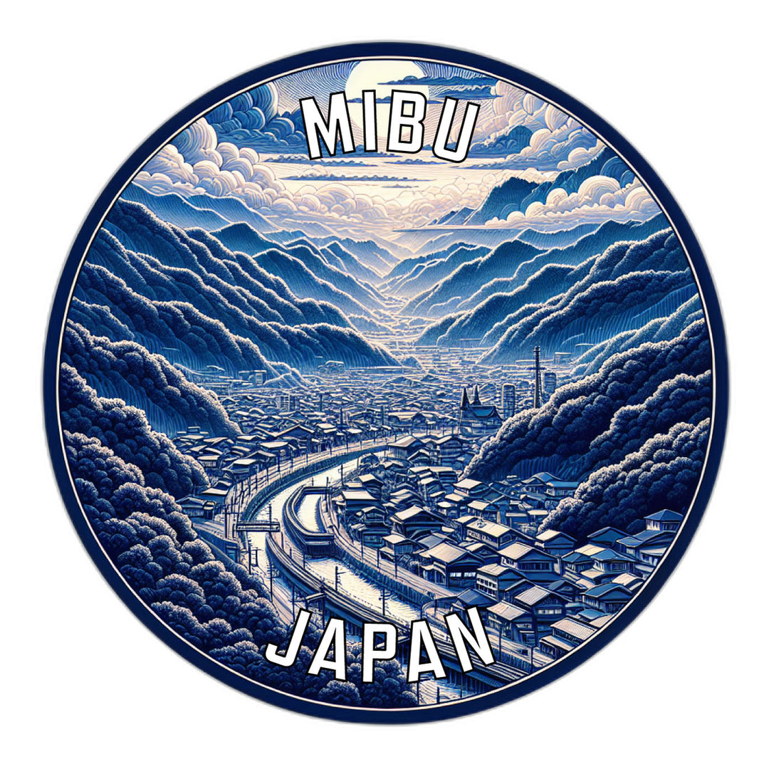 Mibu Japan Souvenir Die Cut Flat Magnet Image 1