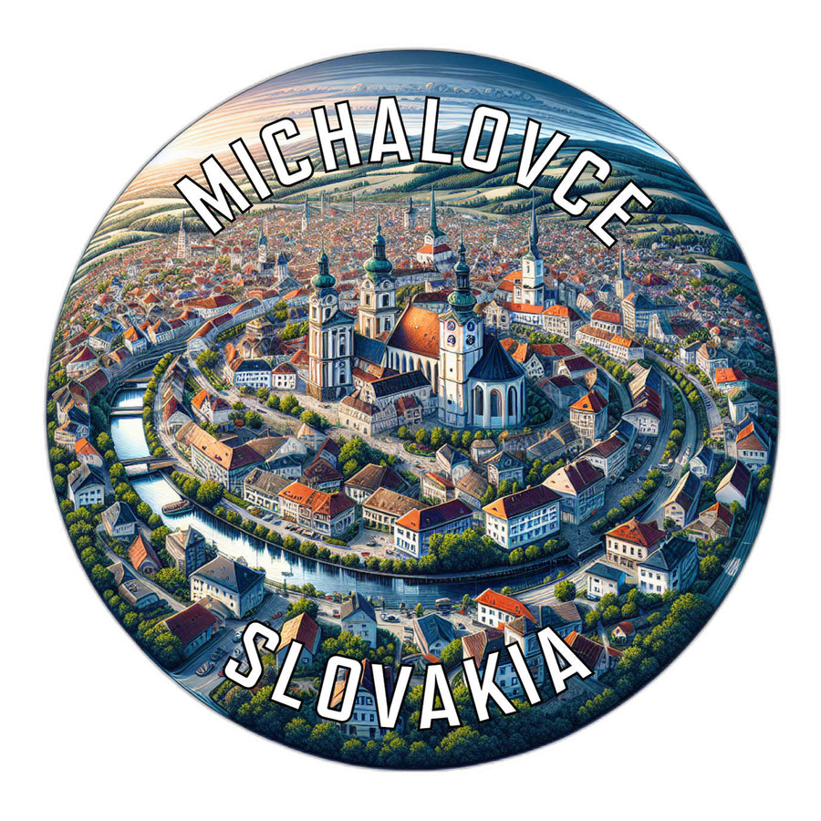 Michalovce Slovakia Souvenir Die Cut Flat Magnet Image 1