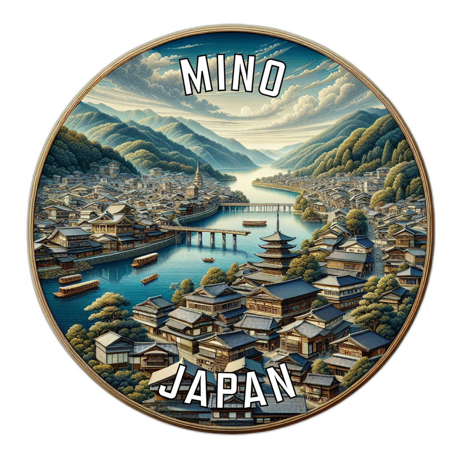 Mino Japan Souvenir Die Cut Flat Magnet Image 1