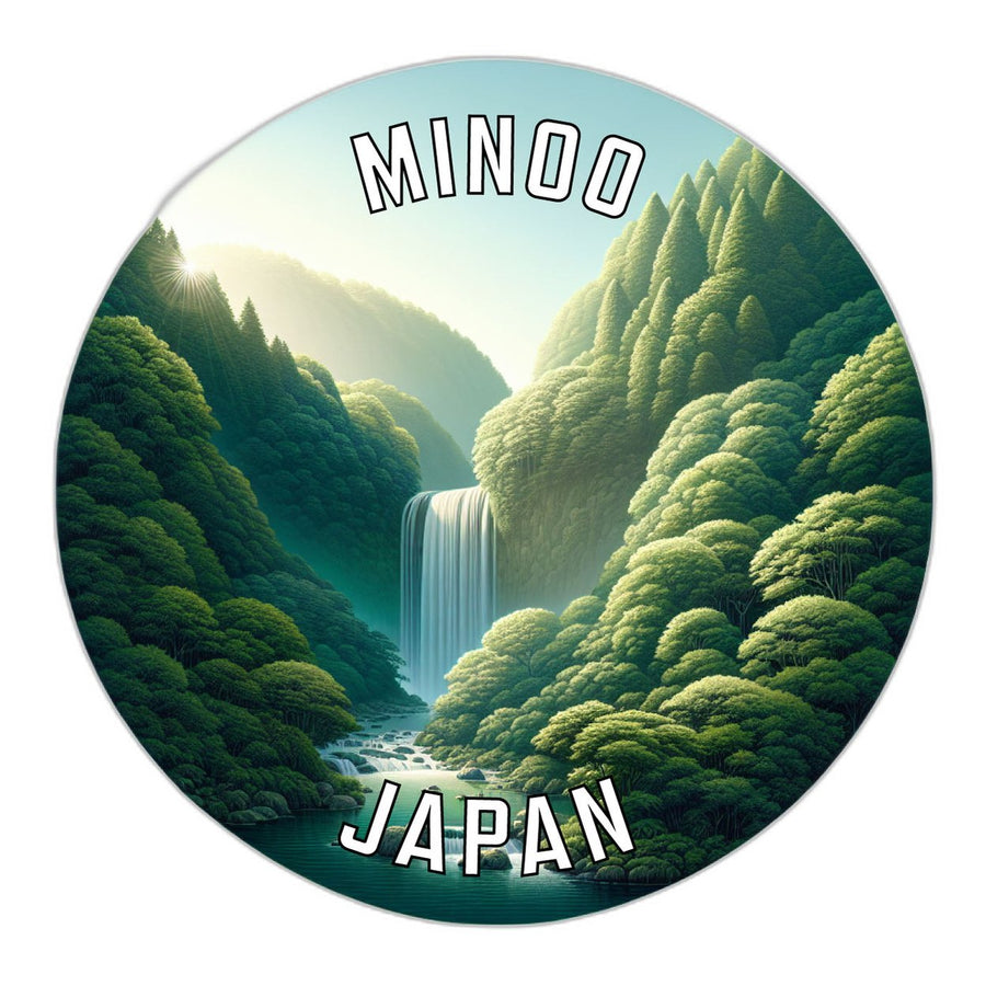 Minoo Japan Souvenir Die Cut Flat Magnet Image 1