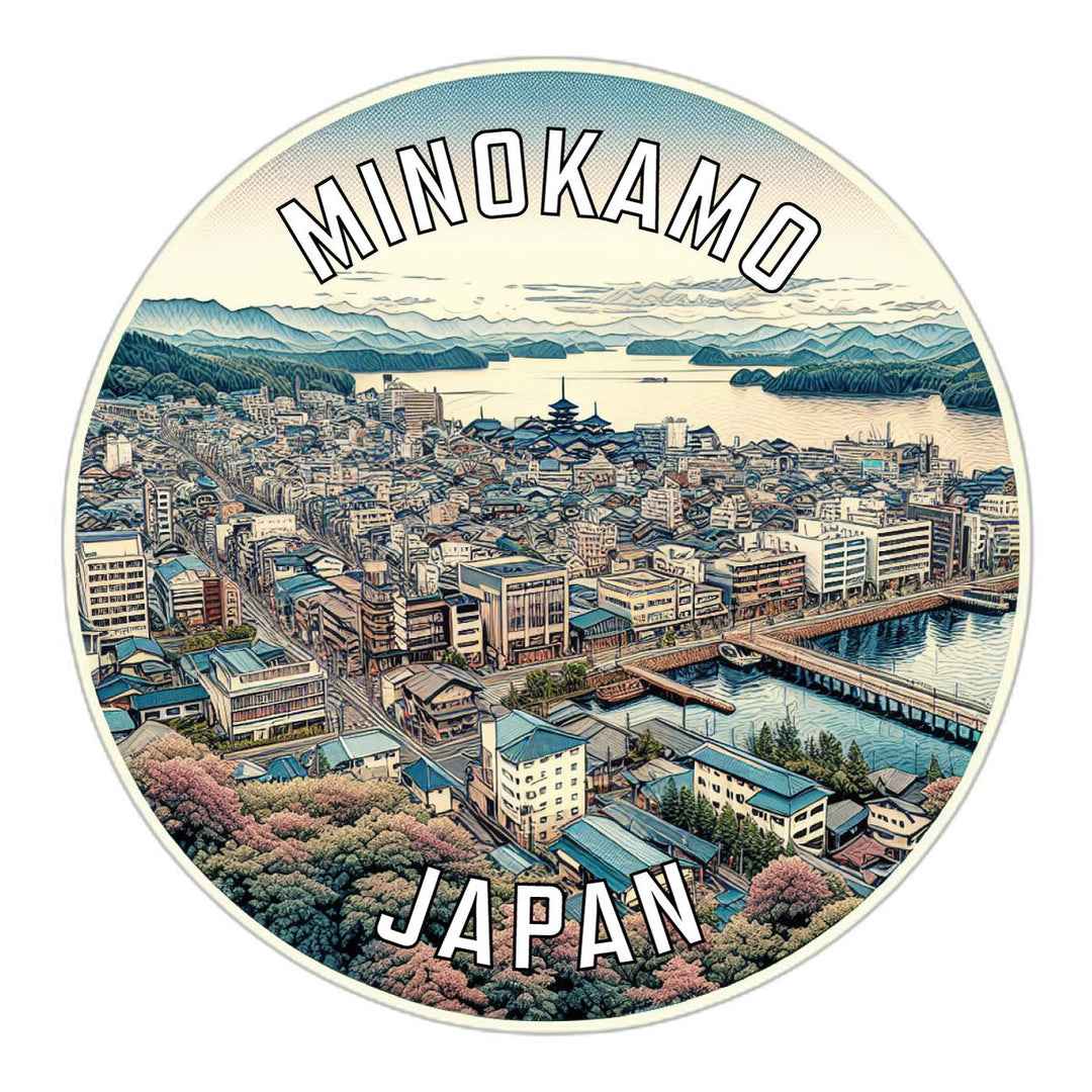 Minokamo Japan Souvenir Die Cut Flat Magnet Image 1