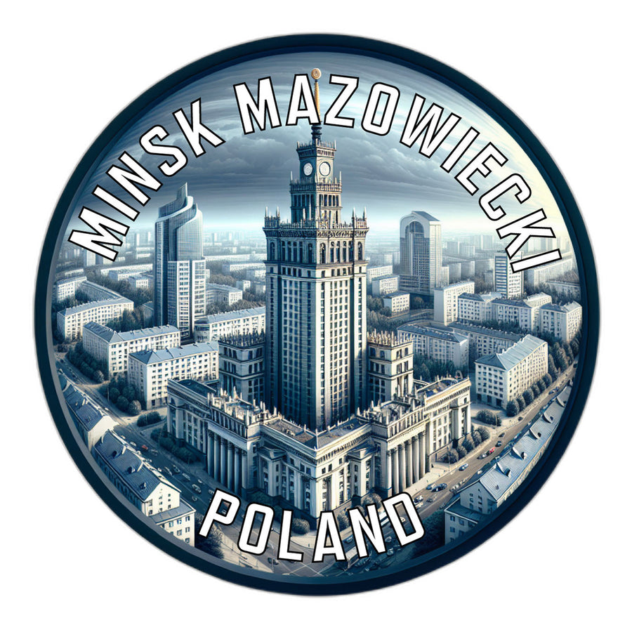 Minsk Mazowiecki Poland Souvenir Die Cut Flat Magnet Image 1