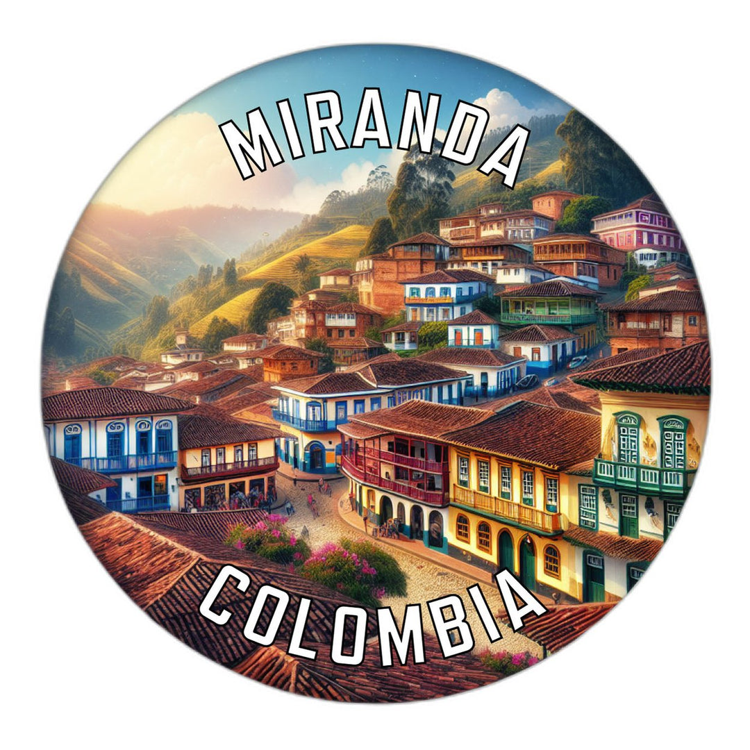 Miranda Colombia Souvenir Die Cut Flat Magnet Image 1