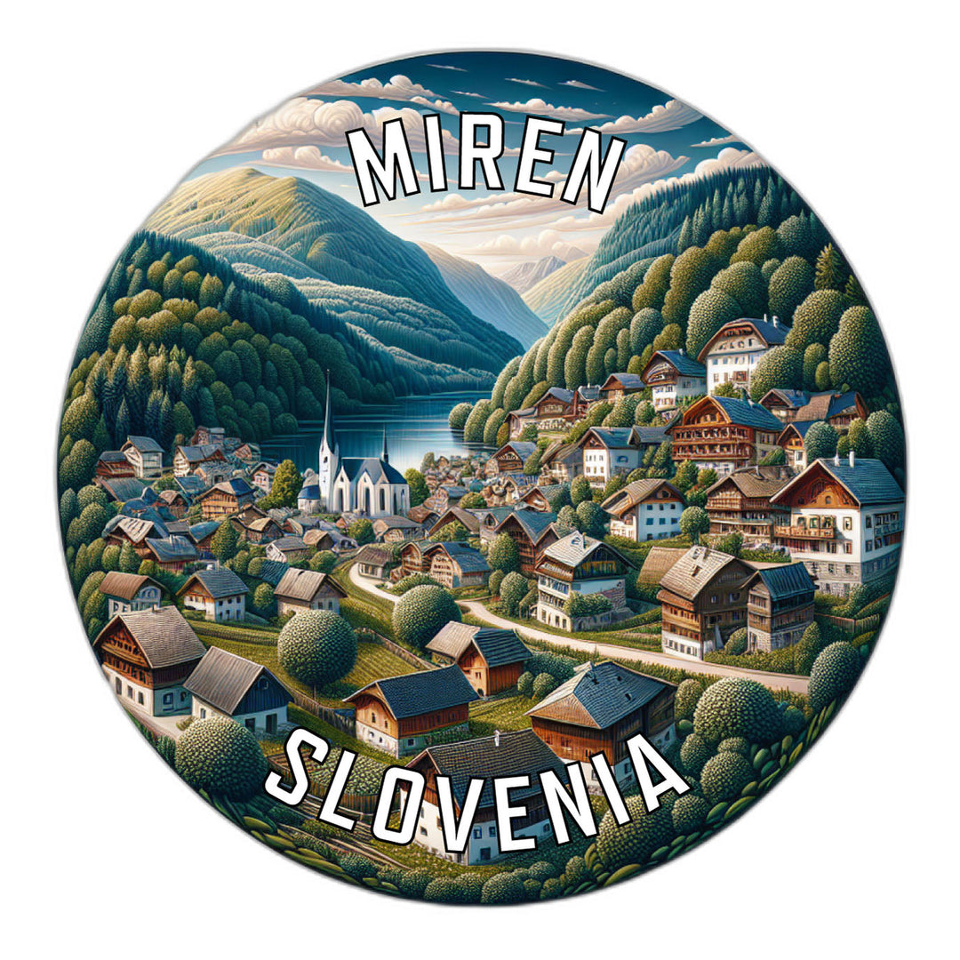 Miren Slovenia Souvenir Die Cut Flat Magnet Image 1