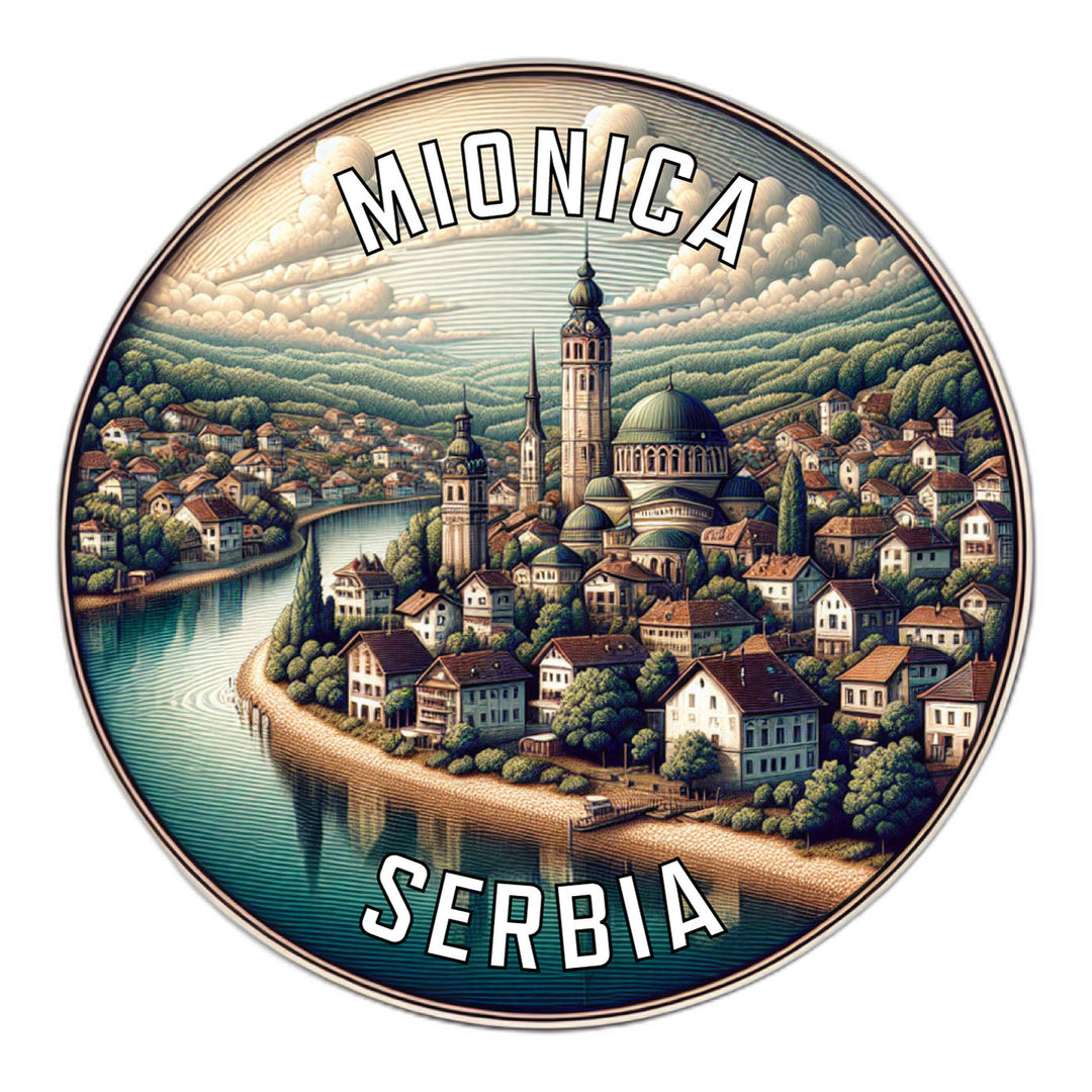 Mionica Serbia Souvenir Die Cut Flat Magnet Image 1