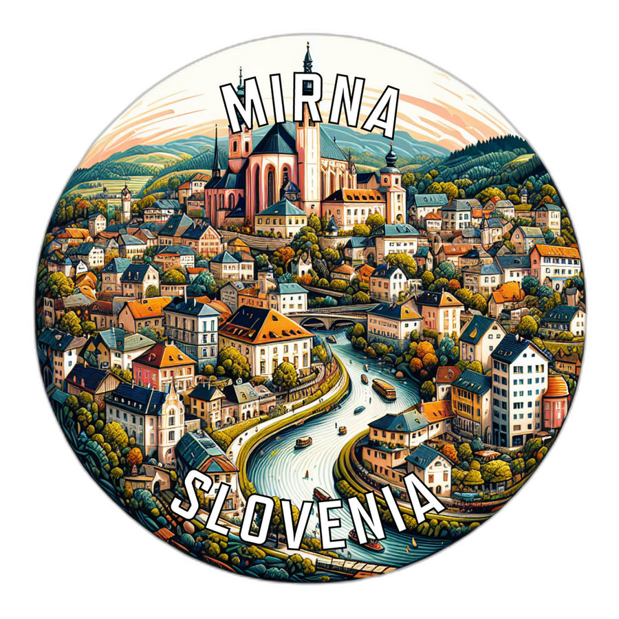 Mirna Slovenia Souvenir Die Cut Flat Magnet Image 1