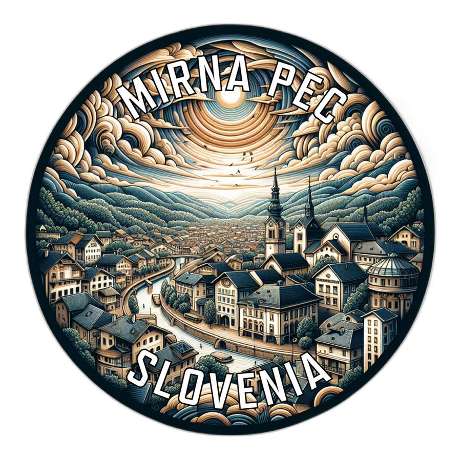 Mirna Pec Slovenia Souvenir Die Cut Flat Magnet Image 1