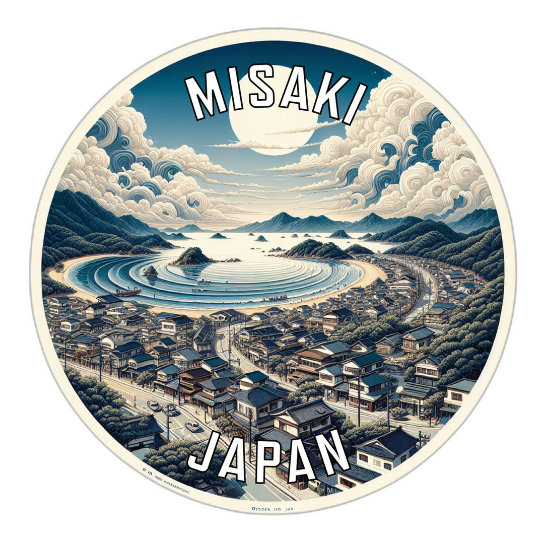 Misaki Japan Souvenir Die Cut Flat Magnet Image 1