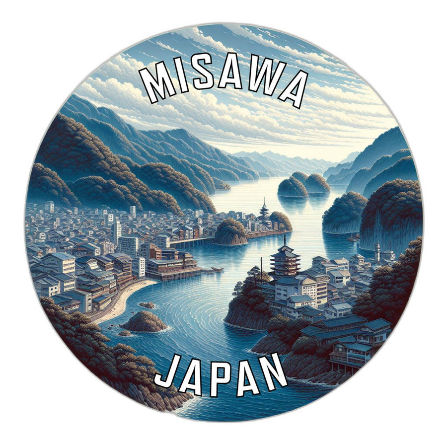 Misawa Japan Souvenir Die Cut Flat Magnet Image 1