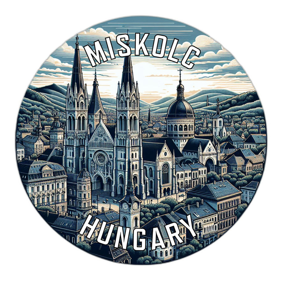 Miskolc Hungary Souvenir Die Cut Flat Magnet Image 1