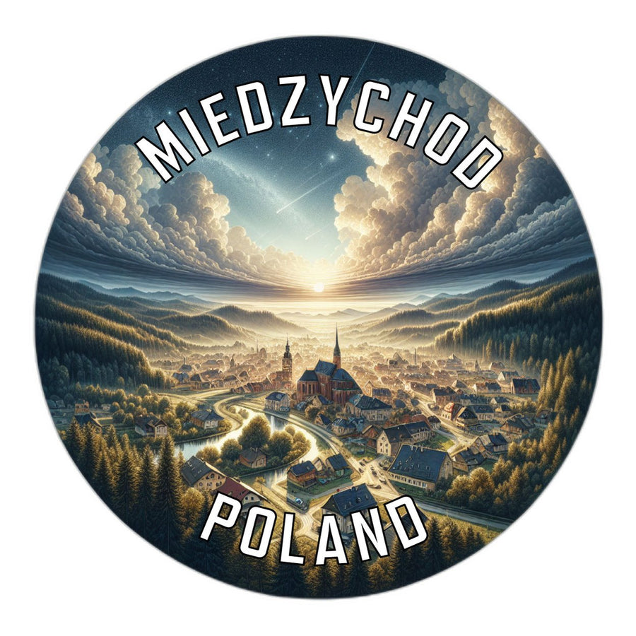 Miedzychod Poland Souvenir Die Cut Flat Magnet Image 1