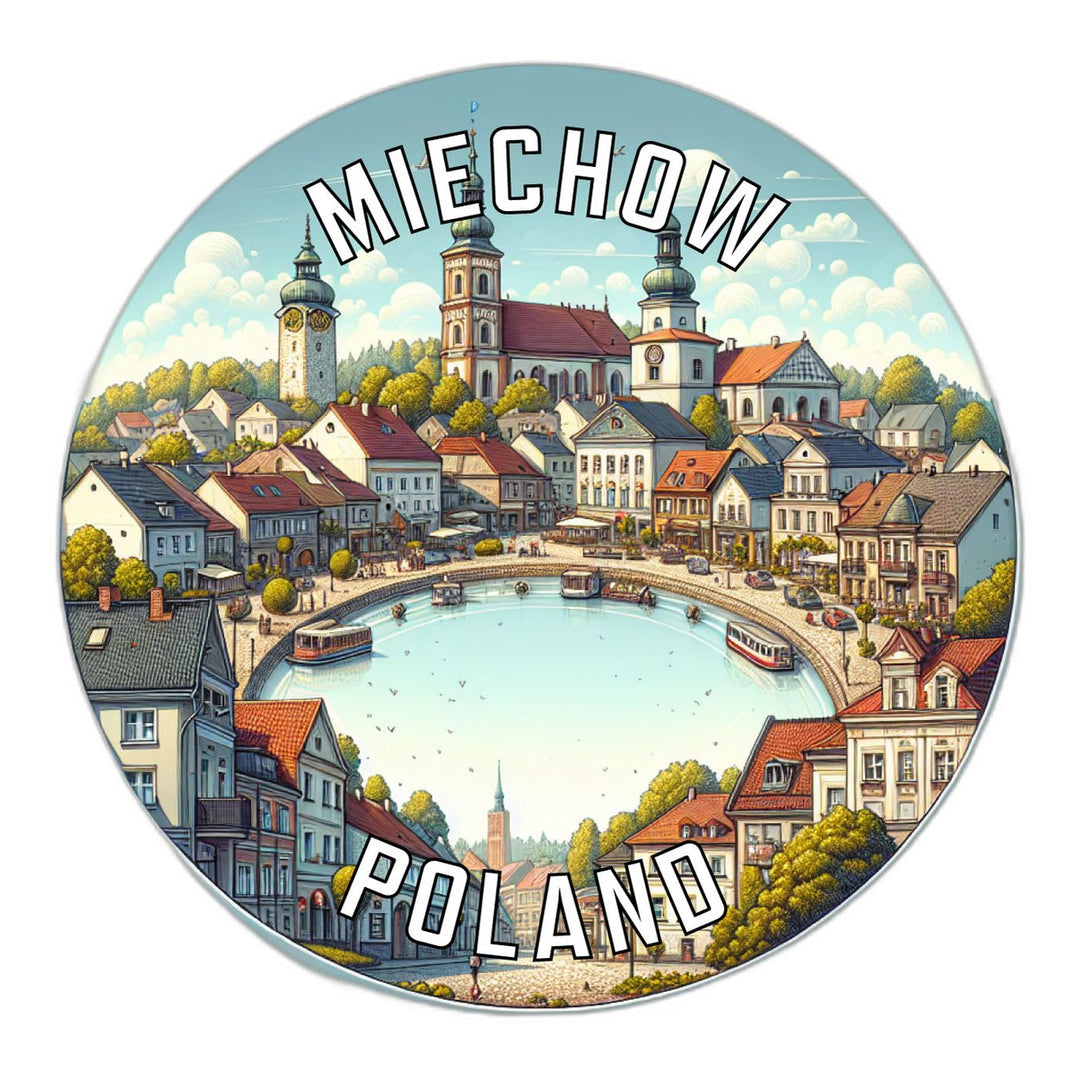 Miechow Poland Souvenir Die Cut Flat Magnet Image 1