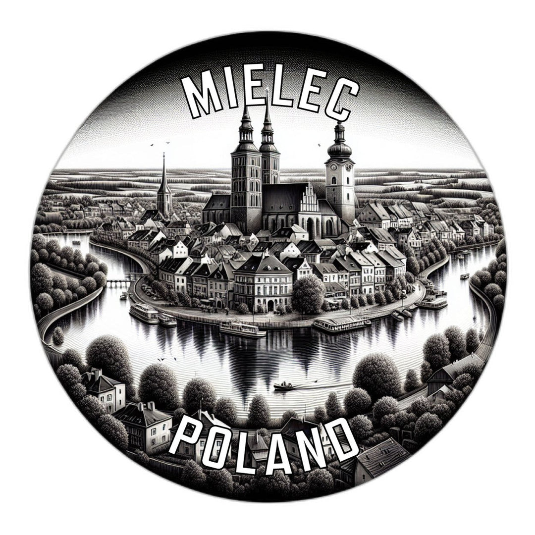 Mielec Poland Souvenir Die Cut Flat Magnet Image 1