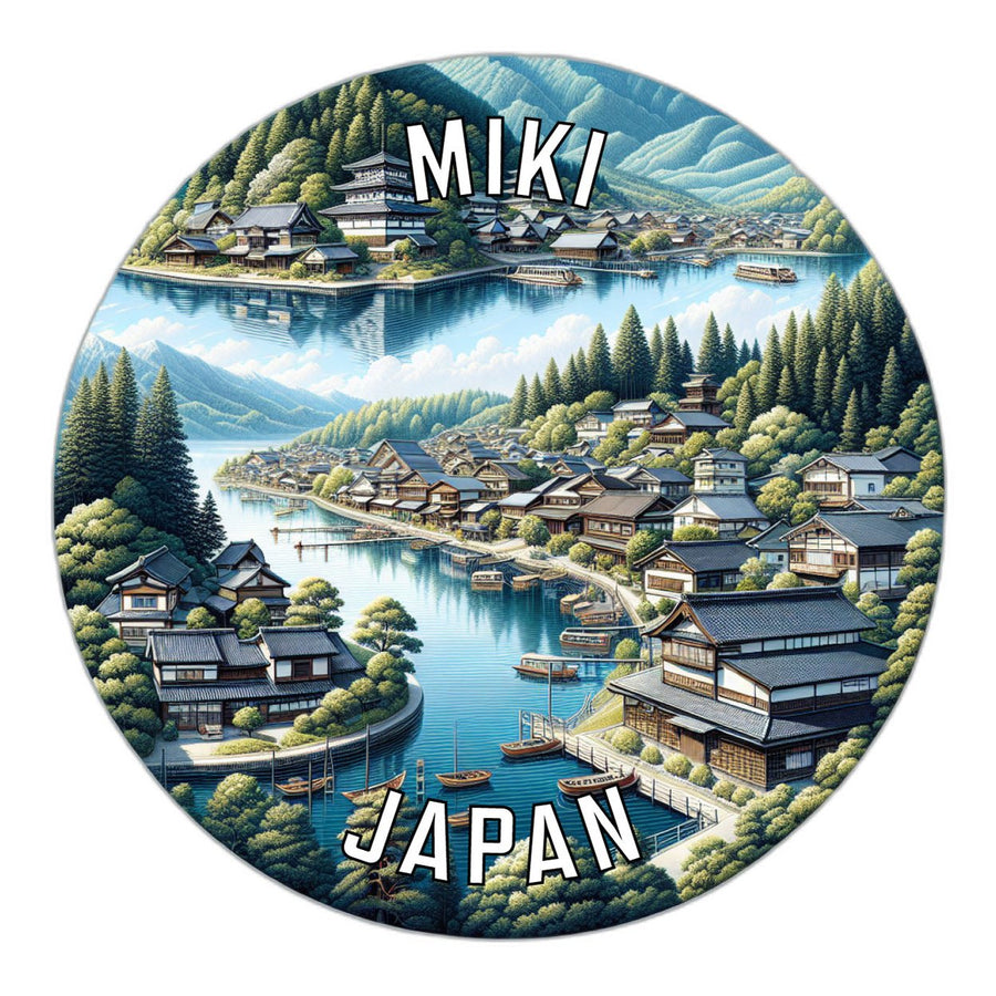 Miki Japan Souvenir Die Cut Flat Magnet Image 1