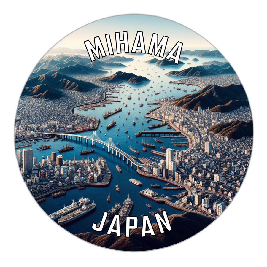 Mihama Japan Souvenir Die Cut Flat Magnet Image 1