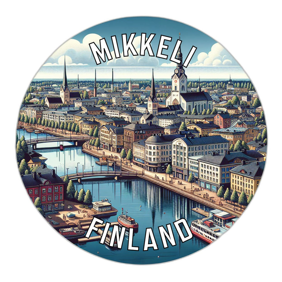 Mikkeli Finland Souvenir Die Cut Flat Magnet Image 1