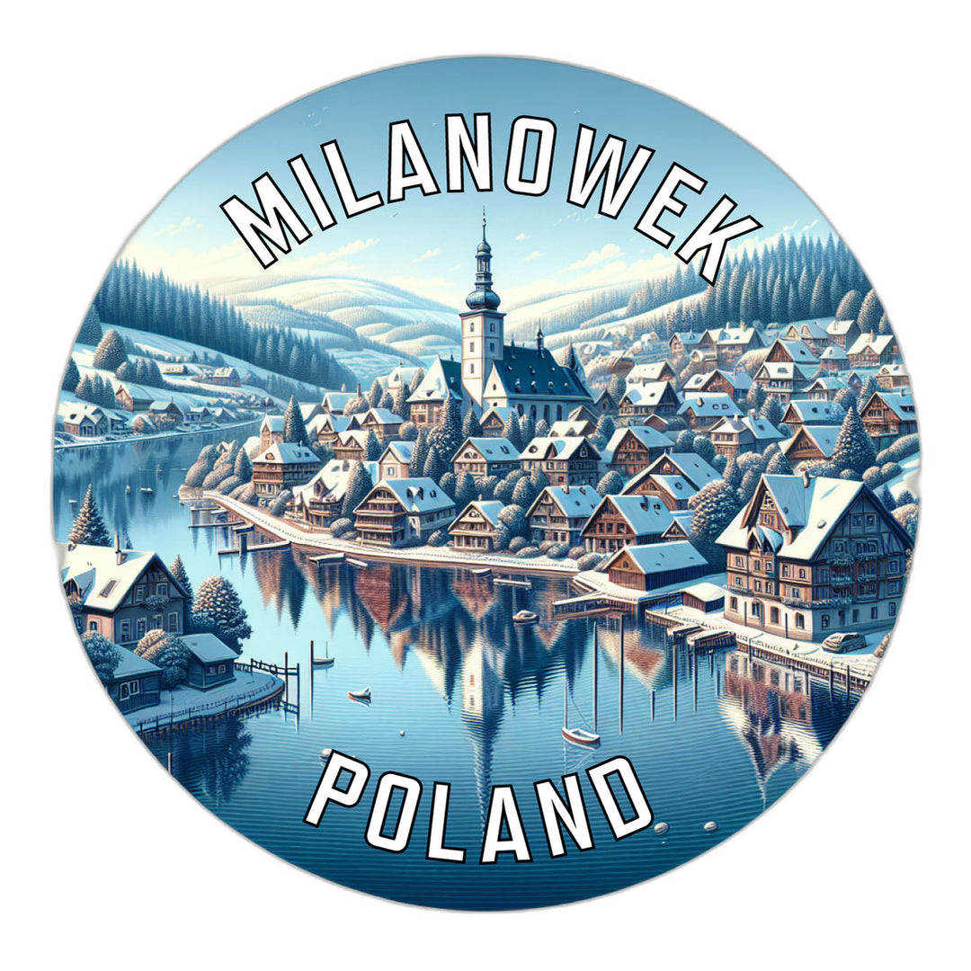 Milanowek Poland Souvenir Die Cut Flat Magnet Image 1