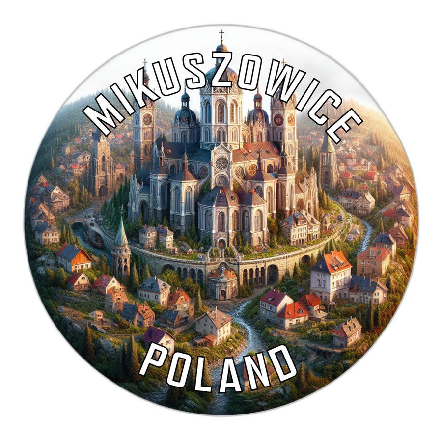 Mikuszowice Poland Souvenir Die Cut Flat Magnet Image 1