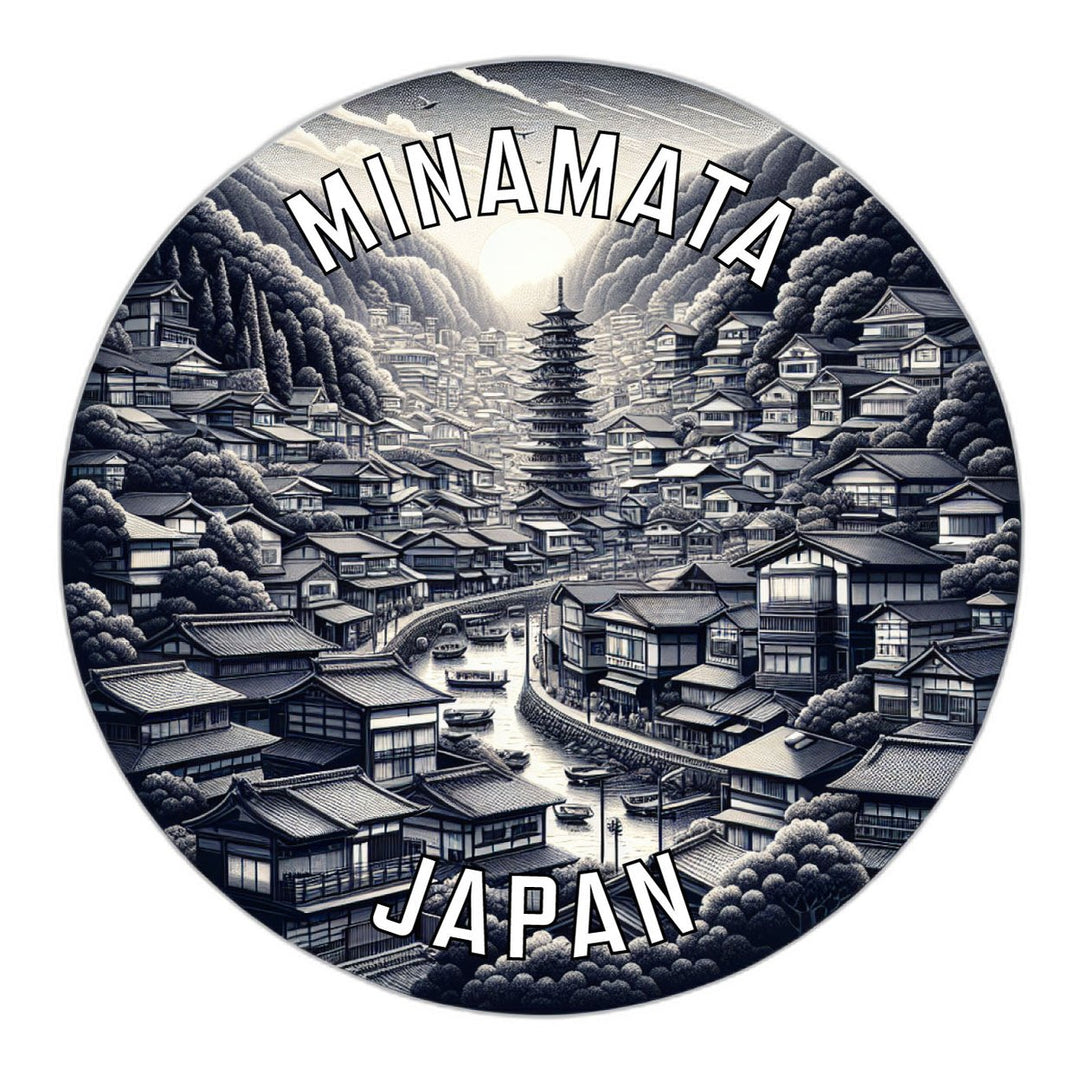 Minamata Japan Souvenir Die Cut Flat Magnet Image 1