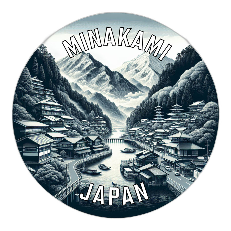 Minakami Japan Souvenir Die Cut Flat Magnet Image 1