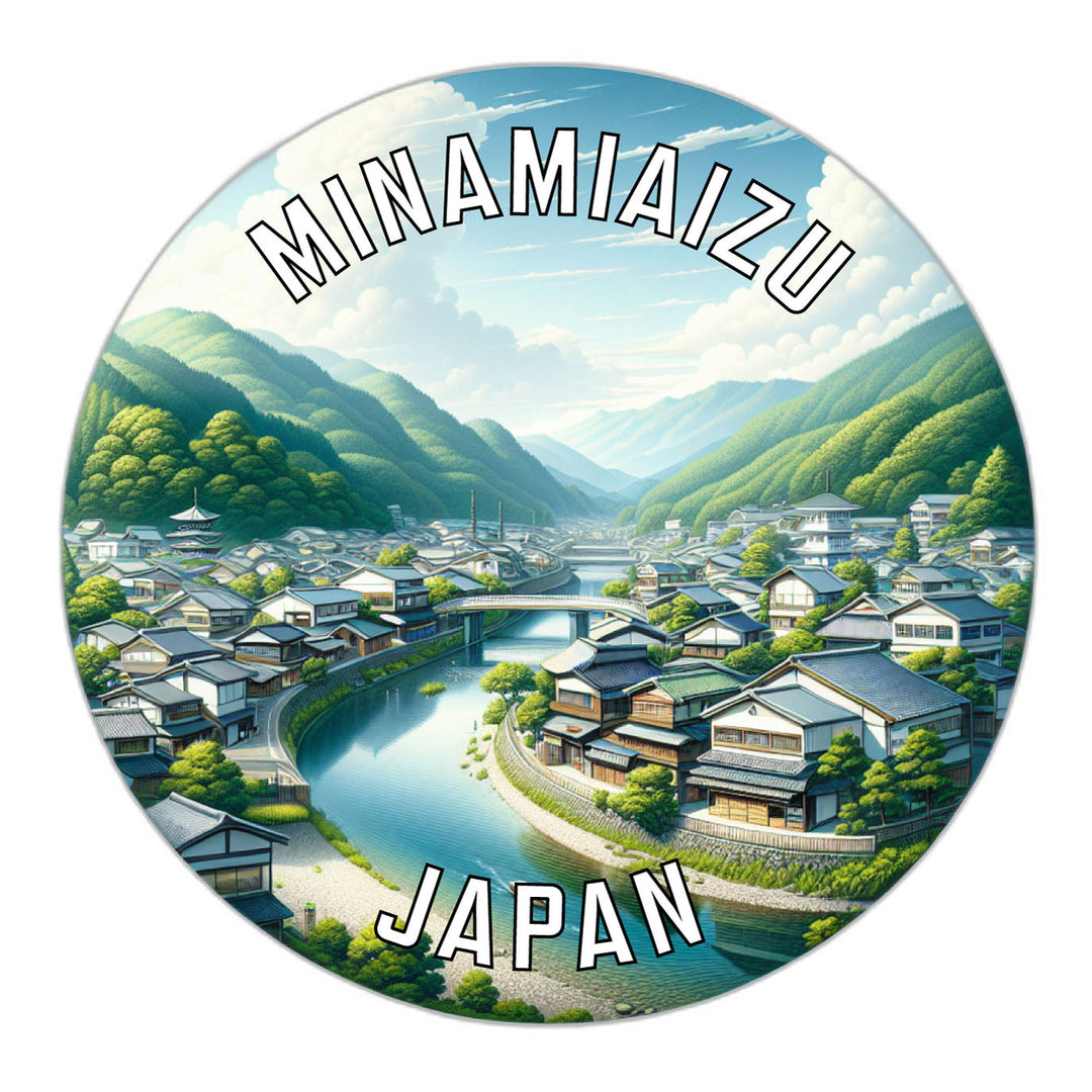 Minamiaizu Japan Souvenir Die Cut Flat Magnet Image 1