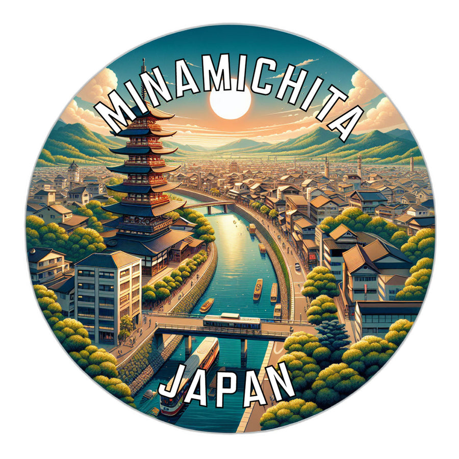 Minamichita Japan Souvenir Die Cut Flat Magnet Image 1