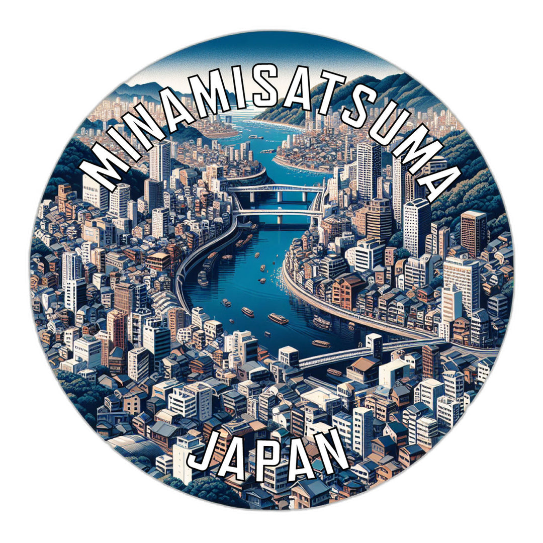 Minamisatsuma Japan Souvenir Die Cut Flat Magnet Image 1