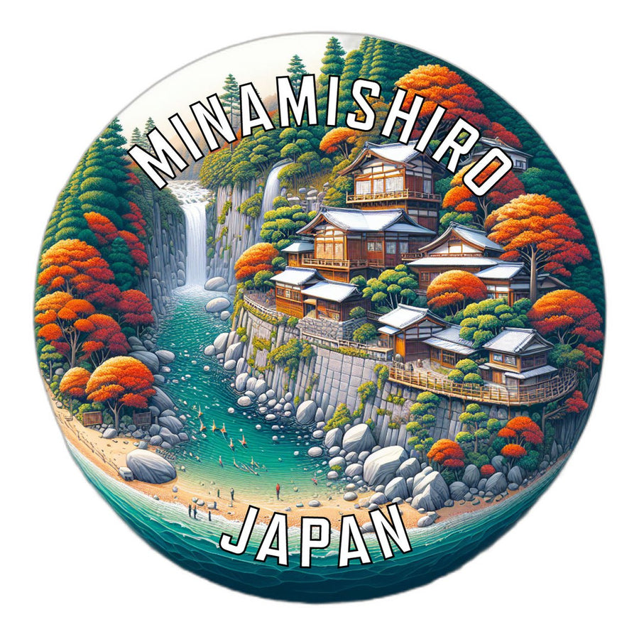 Minamishiro Japan Souvenir Die Cut Flat Magnet Image 1