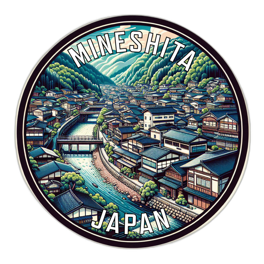 Mineshita Japan Souvenir Die Cut Flat Magnet Image 1