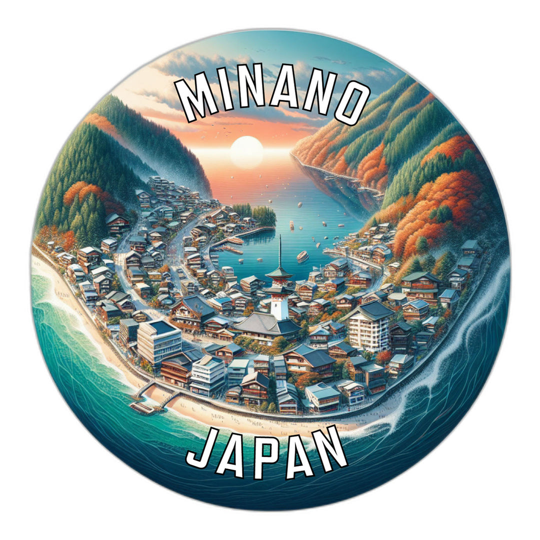 Minano Japan Souvenir Die Cut Flat Magnet Image 1