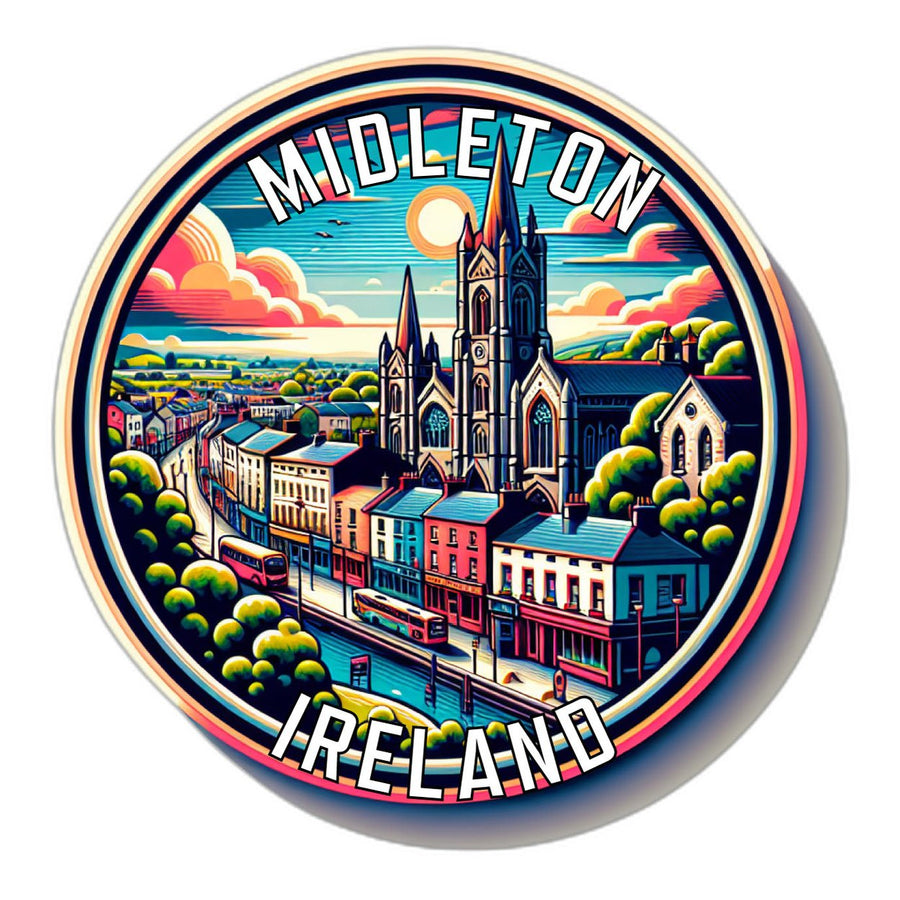 Midleton Ireland Souvenir Die Cut Flat Magnet Image 1