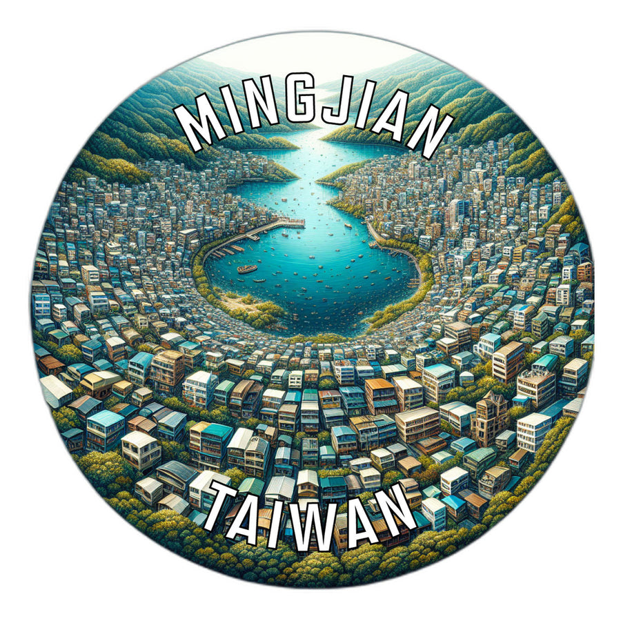 Mingjian Taiwan Souvenir Die Cut Flat Magnet Image 1