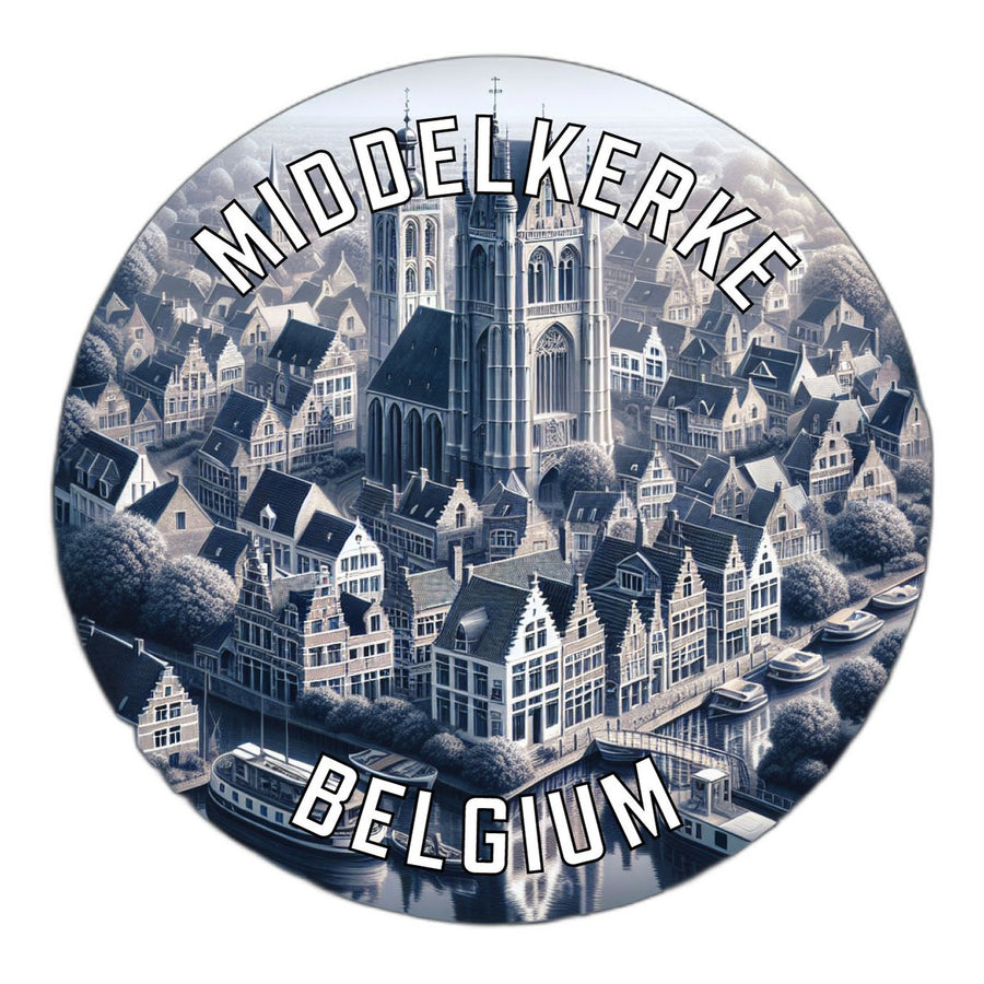 Middelkerke Belgium Souvenir Die Cut Flat Magnet Image 1