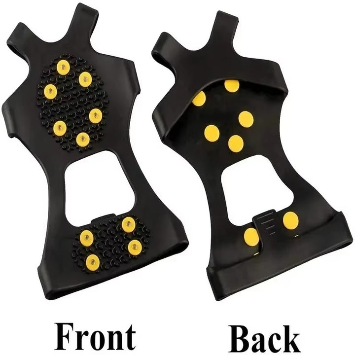 2pcs Anti-Slip Snow Grips with 10 Steel Studs for Ice Snow Traction Image 4