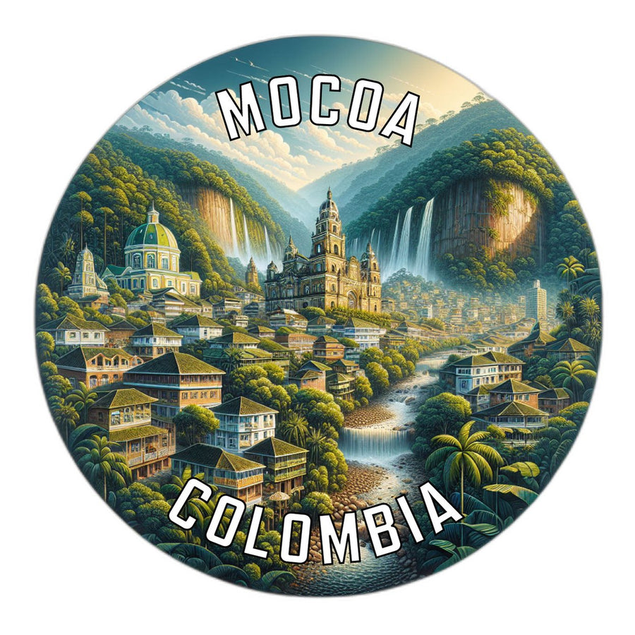 Mocoa Colombia Souvenir Die Cut Flat Magnet Image 1