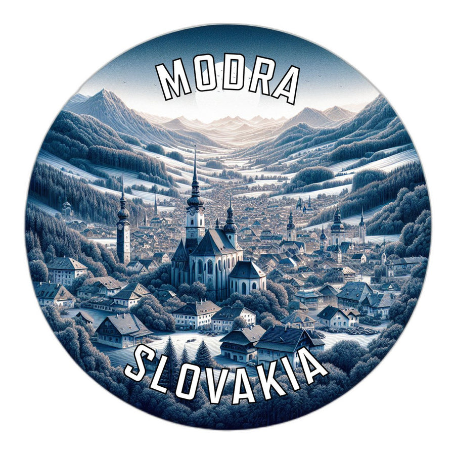 Modra Slovakia Souvenir Die Cut Flat Magnet Image 1