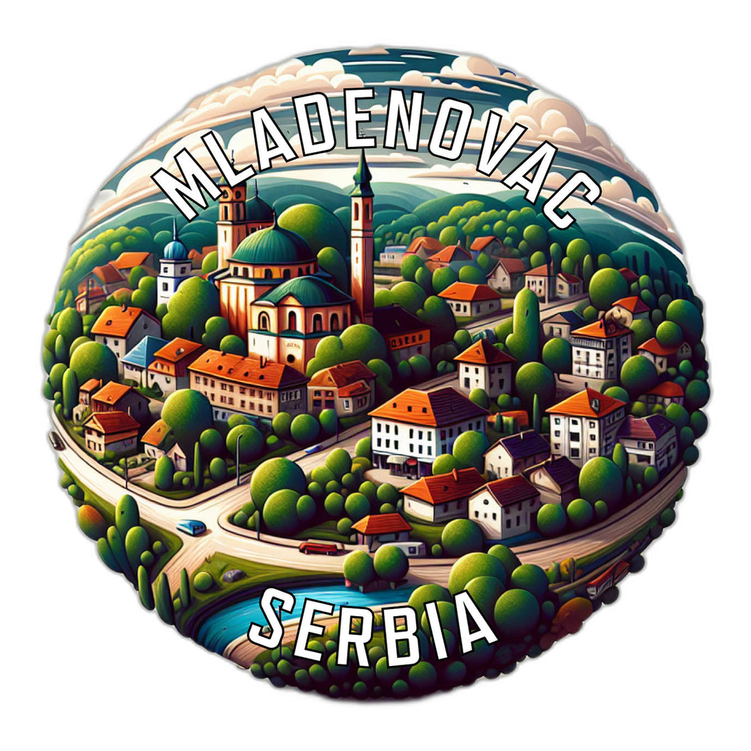 Mladenovac Serbia Souvenir Die Cut Flat Magnet Image 1