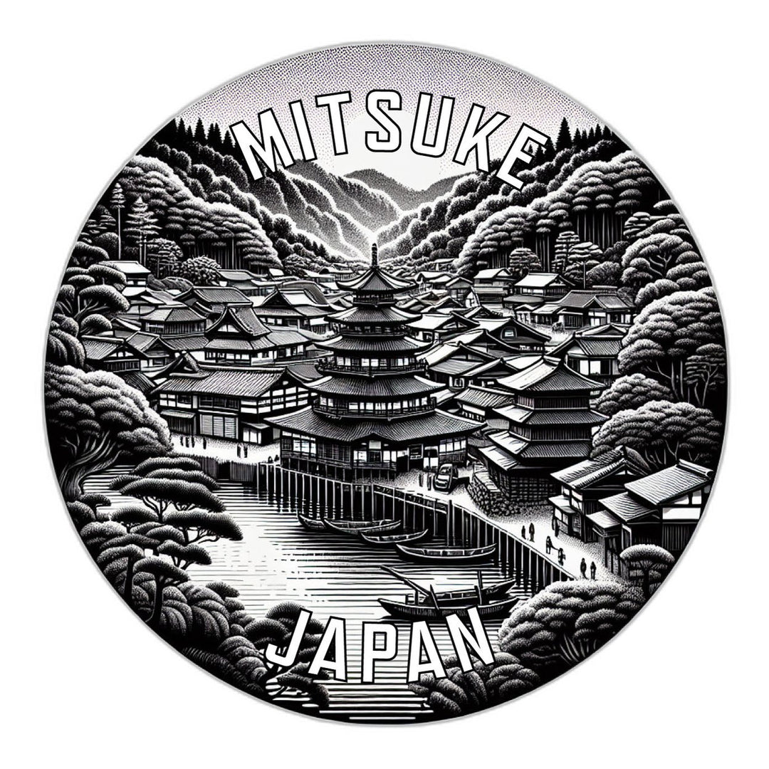 Mitsuke Japan Souvenir Die Cut Flat Magnet Image 1