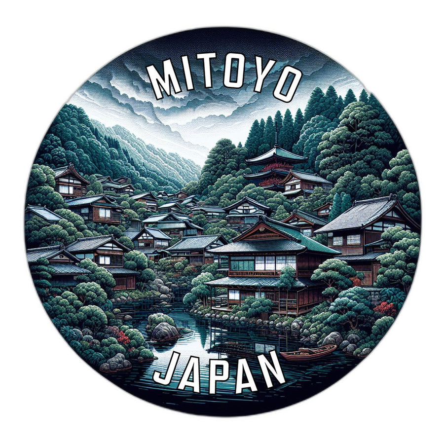 Mitoyo Japan Souvenir Die Cut Flat Magnet Image 1