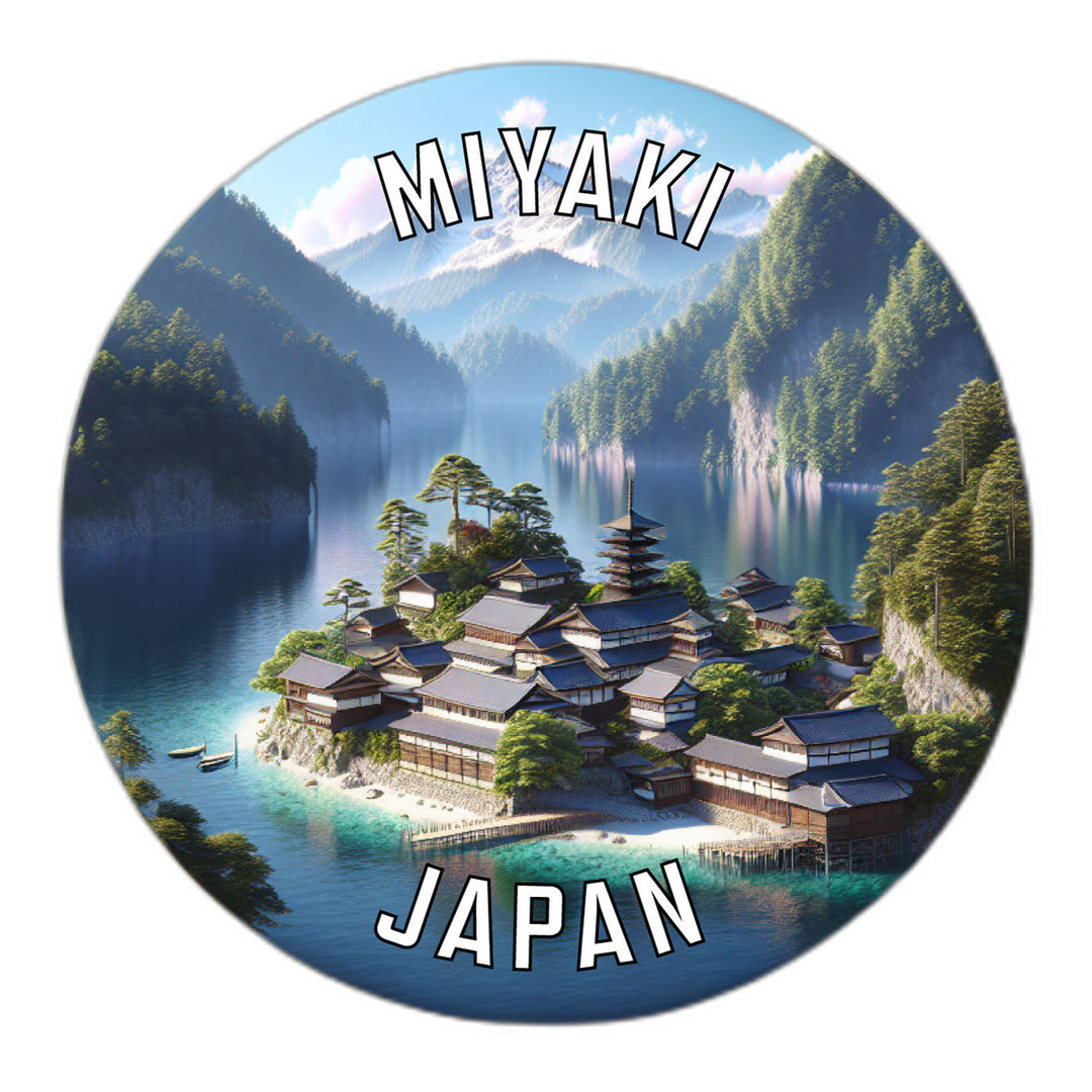 Miyaki Japan Souvenir Die Cut Flat Magnet Image 1