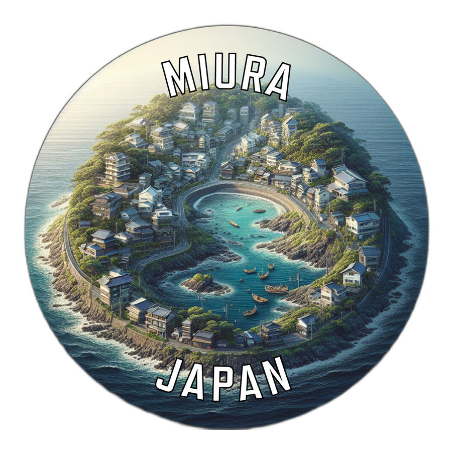 Miura Japan Souvenir Die Cut Flat Magnet Image 1