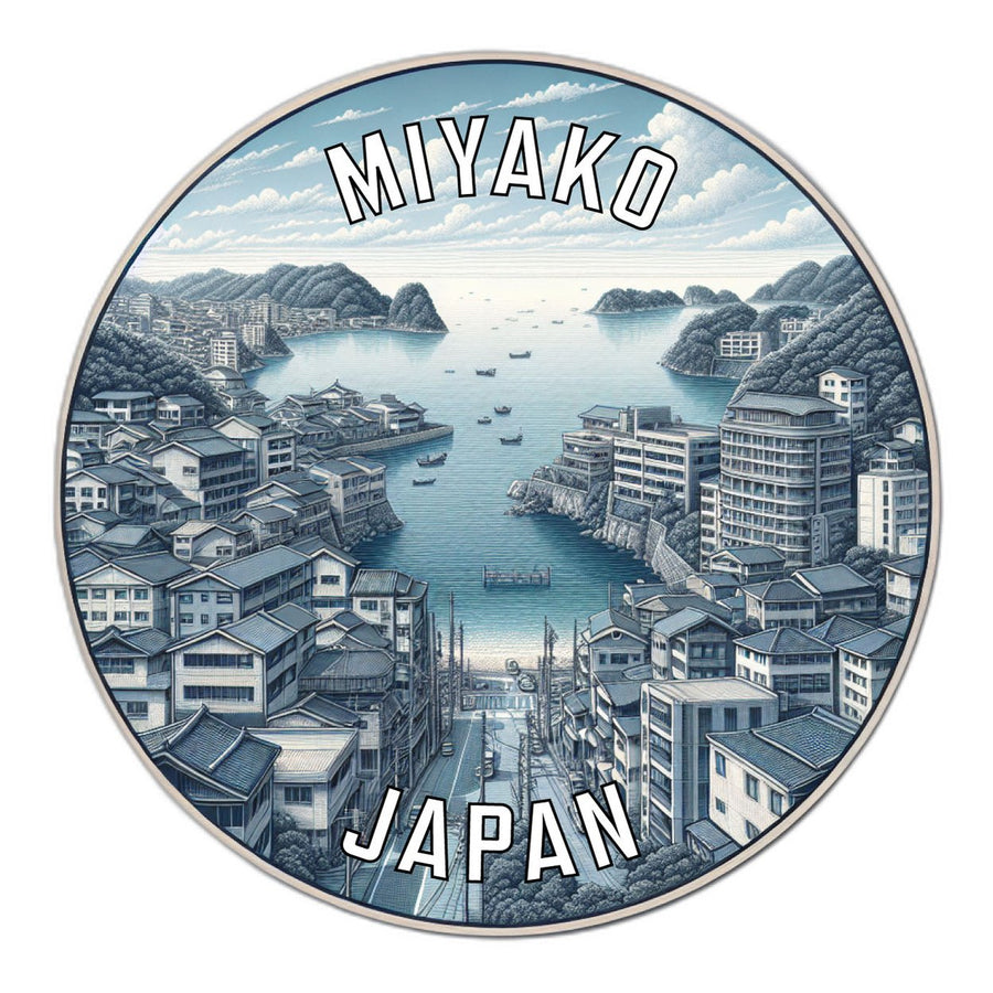 Miyako Japan Souvenir Die Cut Flat Magnet Image 1