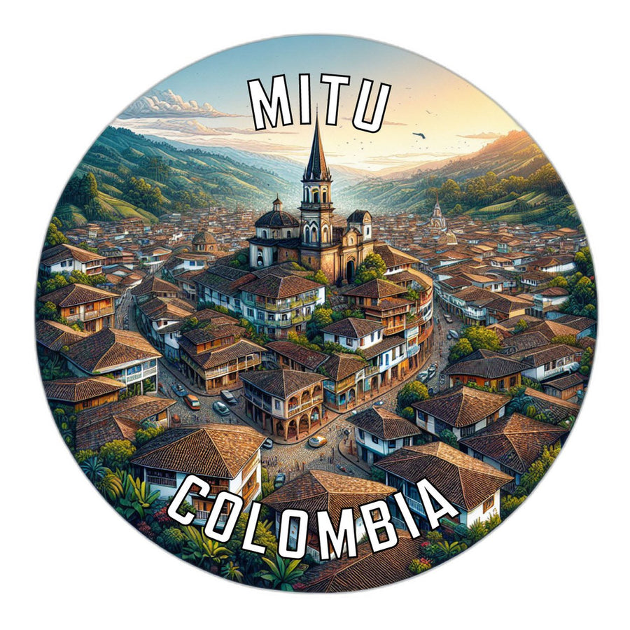 Mitu Colombia Souvenir Die Cut Flat Magnet Image 1