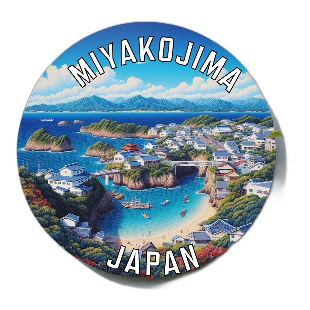 Miyakojima Japan Souvenir Die Cut Flat Magnet Image 1