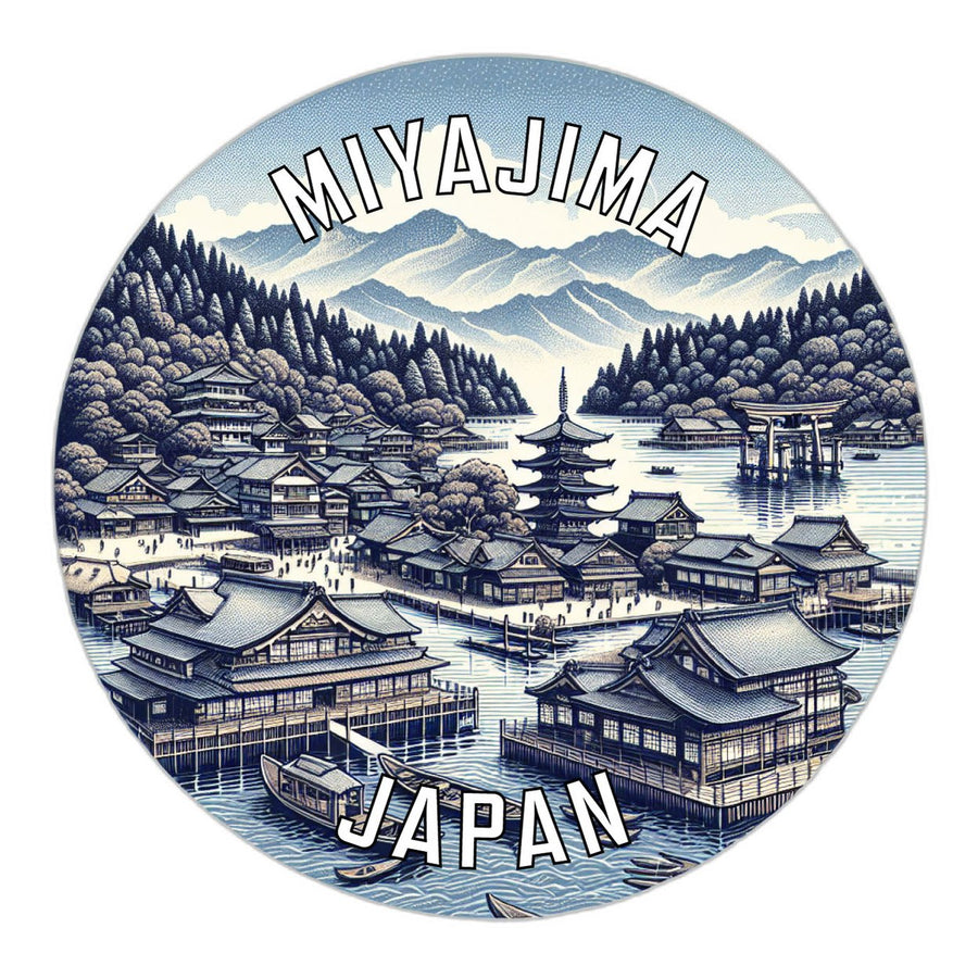 Miyajima Japan Souvenir Die Cut Flat Magnet Image 1