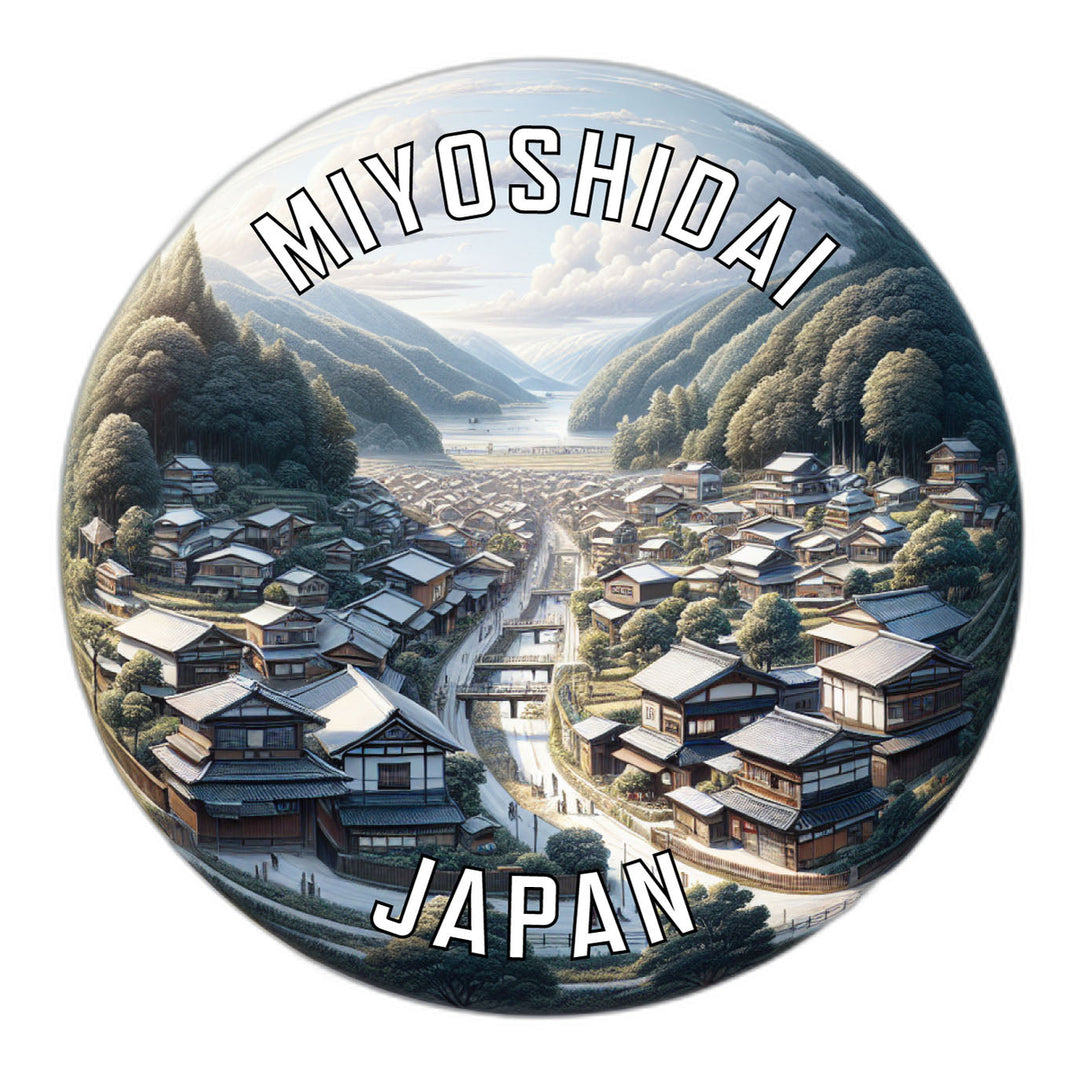 Miyoshidai Japan Souvenir Die Cut Flat Magnet Image 1