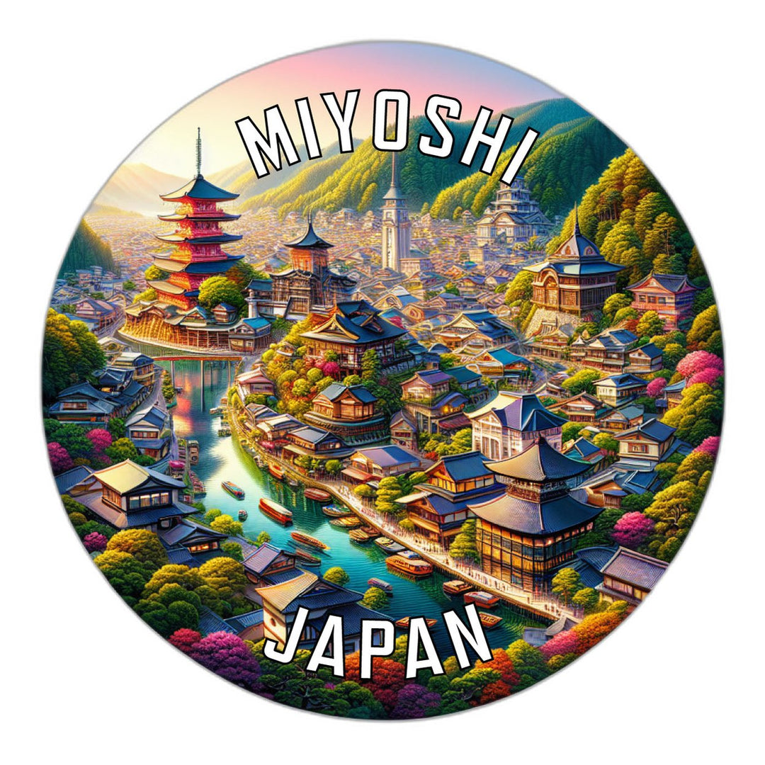 Miyoshi Japan Souvenir Die Cut Flat Magnet Image 1