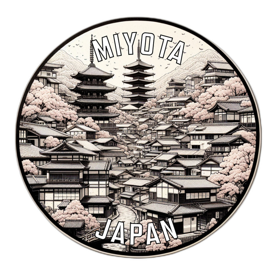 Miyota Japan Souvenir Die Cut Flat Magnet Image 1