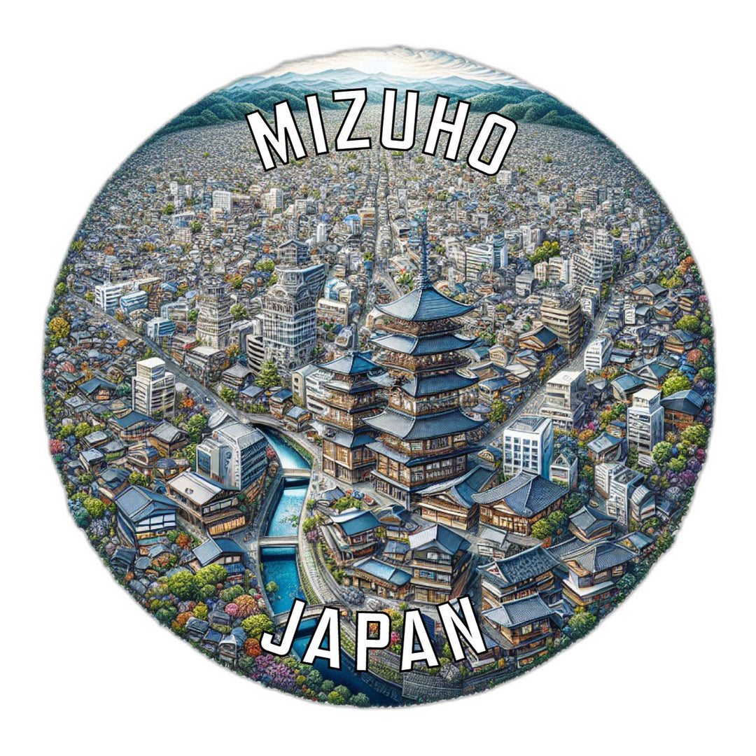 Mizuho Japan Souvenir Die Cut Flat Magnet Image 1